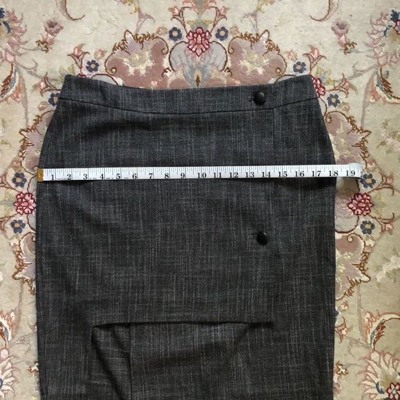 Poleci Pencil Skirt with Leather Buttons - Picture 12 of 12